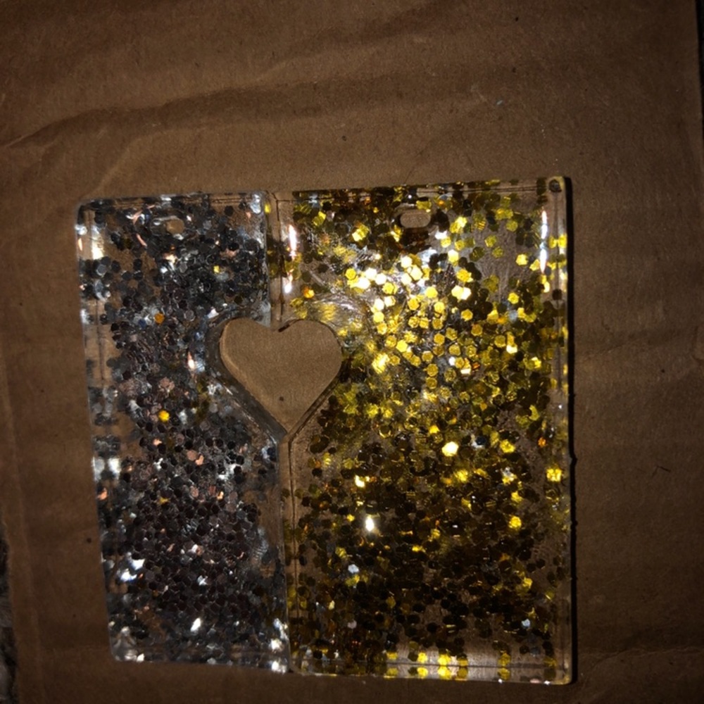 Homemade Resin best friend charms